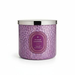 Bath and Body Works Frosted Cranberry Three Wick Candle BBW